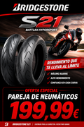 Bridgestone Battlax Hypersport S21 – Pareja de Neumáticos Moto | Máximo Agarre y Rendimiento